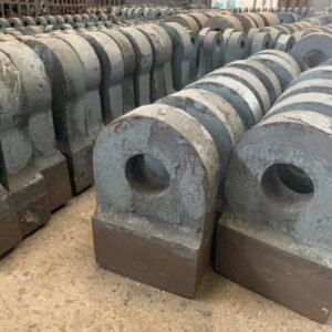 High manganese steel hammer crusher hammer head spare parts