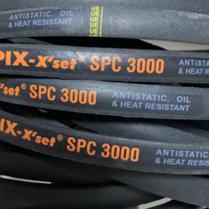 PIX X'set SPC3000 industrial V belt, antistatic oil & heat resistant rubber drive belt for cement plant heavy transmission