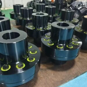 Pin type elastic coupling, nylon pin flexible shaft coupling for cement plant medium torque transmission, factory workshop stock