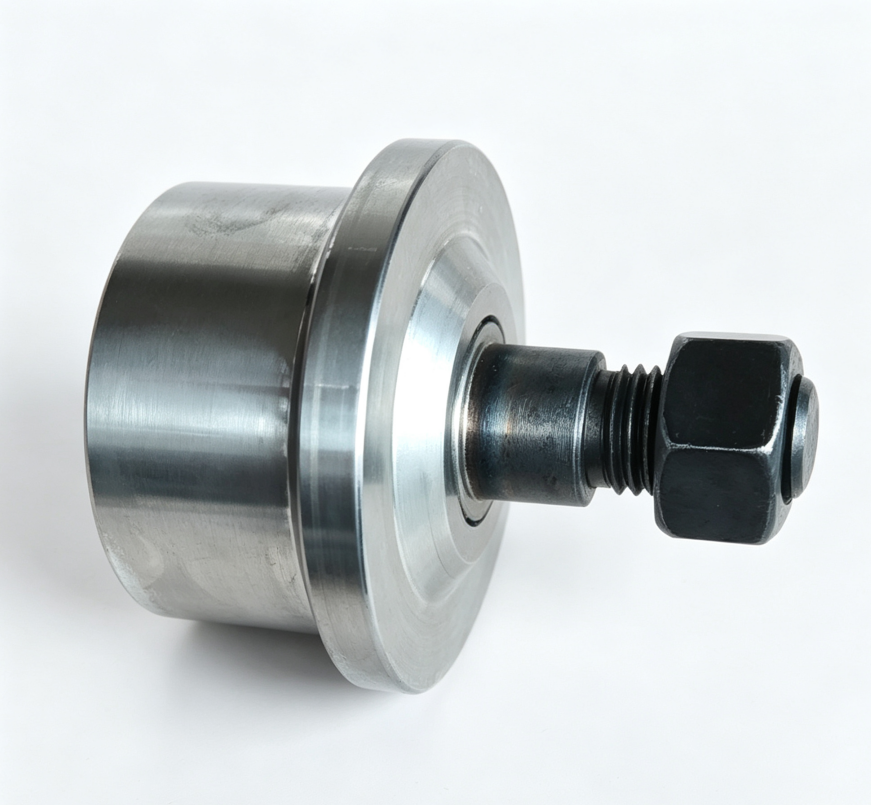 Lateral guide wheel assembly with shaft and bolt, precision machined cast steel side guide roller for cement conveyor Lateral guide wheel assembly with shaft and bolt, precision machined cast steel side guide roller for cement conveyor