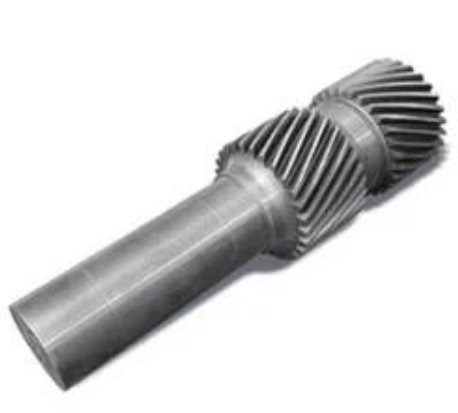 Forged alloy steel helical pinion gear shaft for cement ball mill transmission, complete pinion assembly Forged alloy steel helical pinion gear shaft for cement ball mill transmission, complete pinion assembly