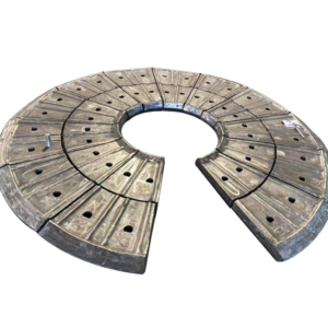 Ball mill discharge grate plate, assembled segmented high manganese steel grate casting for cement ball mill outlet end
