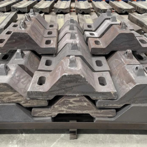 Ball mill liner plate, high manganese steel wear‑resistant casting, cement ball mill spare parts