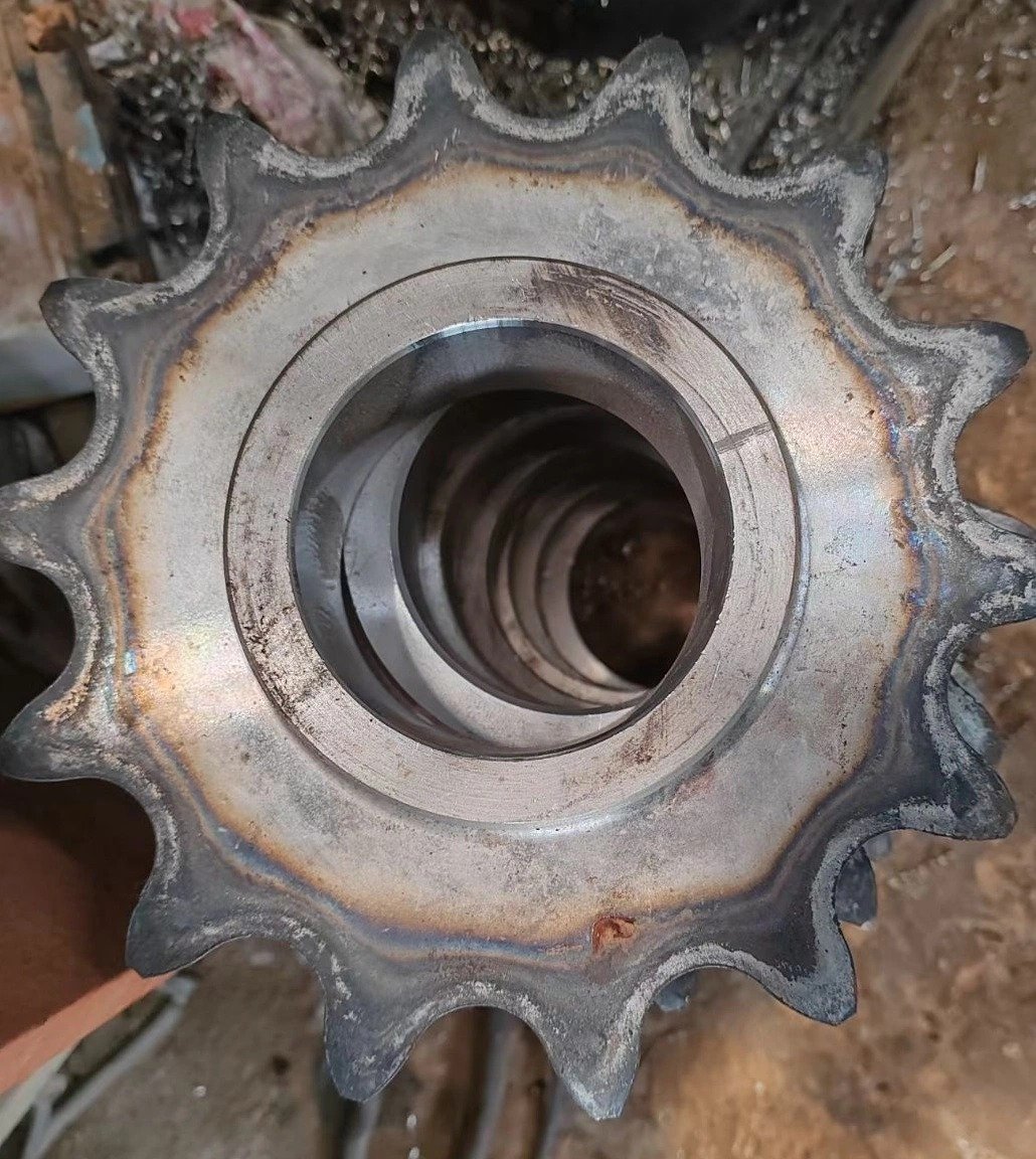 Machined forged steel drive sprocket, hardened teeth transmission chain sprocket for general power transmission Machined forged steel drive sprocket, hardened teeth transmission chain sprocket for general power transmission