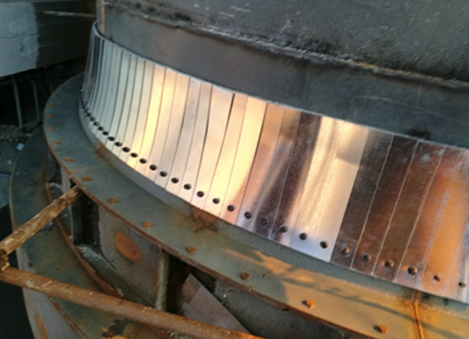 Perforated stainless steel fish scale sealing plates for rotary kiln head & tail seal spare parts Perforated stainless steel fish scale sealing plates for rotary kiln head & tail seal spare parts